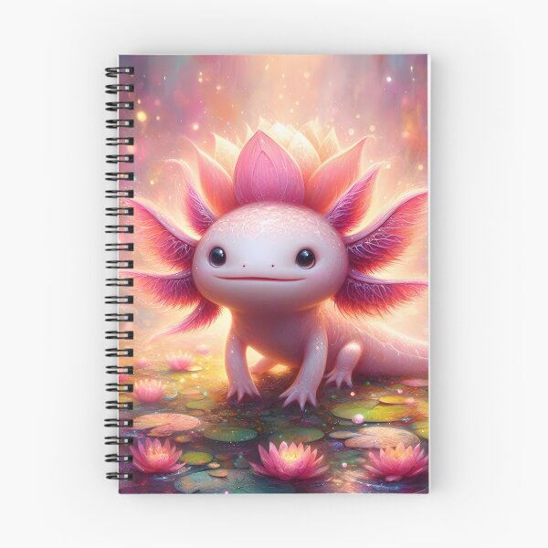 Item preview, Little Lotus Axolotl Magical Pond designed and sold by BreezyDawnDesigns.