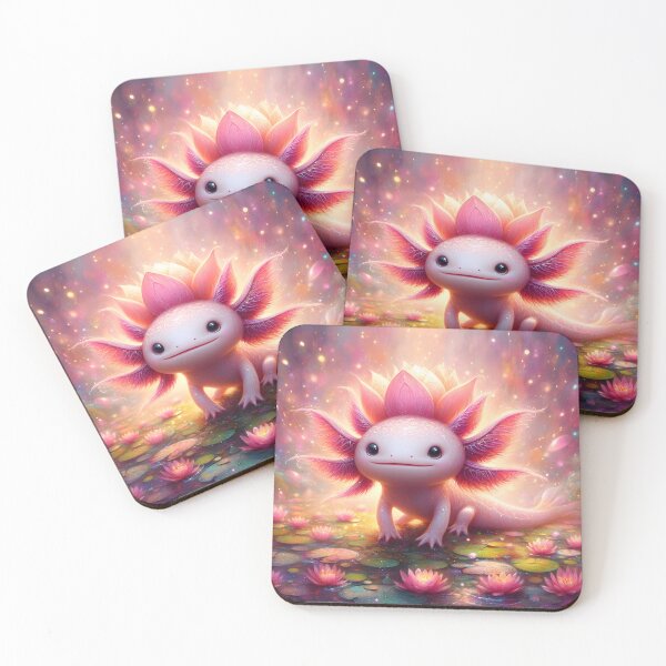 Item preview, Little Lotus Axolotl Magical Pond designed and sold by BreezyDawnDesigns.