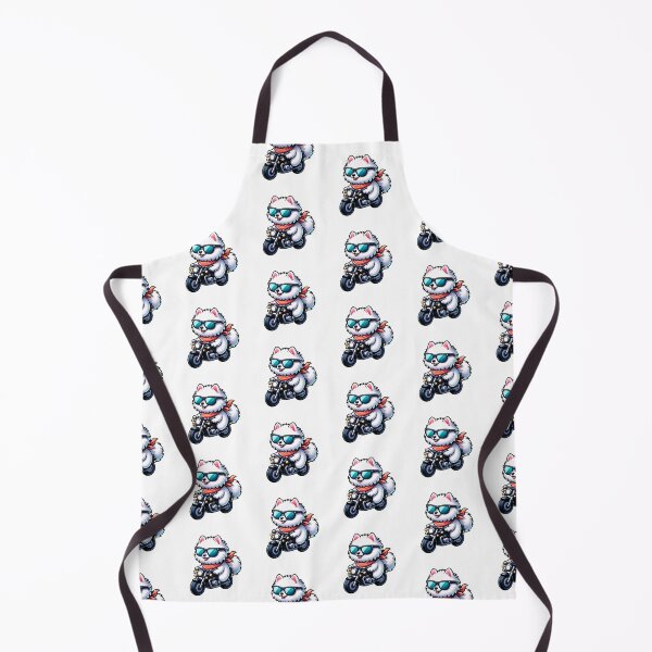 Item preview, Cool Japanese Spitz Dog Riding A Motorcycle designed and sold by TheAnimalZ00.