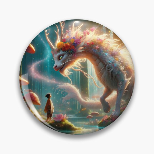 Item preview, Magical Legendary Kirin and the Pool of Friendship designed and sold by BreezyDawnDesigns.