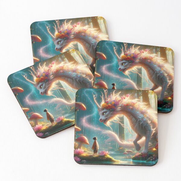Item preview, Magical Legendary Kirin and the Pool of Friendship designed and sold by BreezyDawnDesigns.