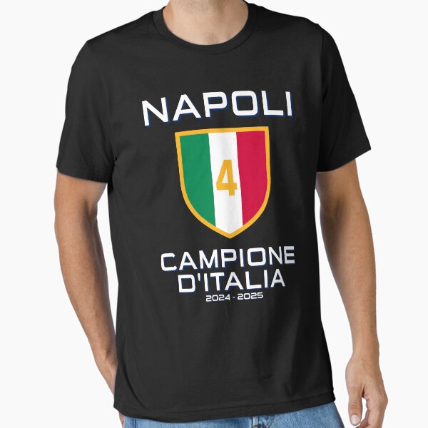 Item preview, Napoli 4th Scudetto Italian Champions 2024/2025 designed and sold by CosmoShirts.