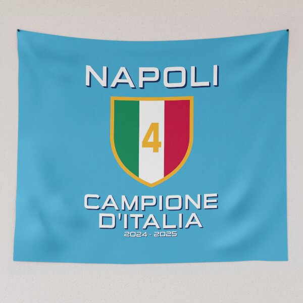 Item preview, Napoli 4th Scudetto Italian Champions 2024/2025 designed and sold by CosmoShirts.