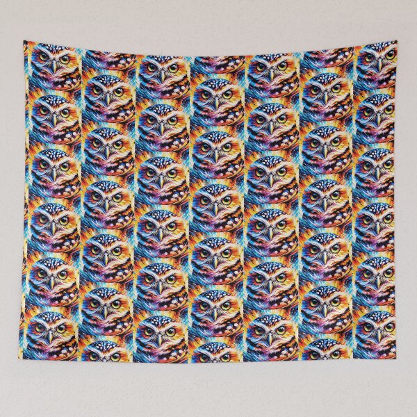 Item preview, Colorful Burrowing Owl Acrylic Art designed and sold by TheAnimalZ00.