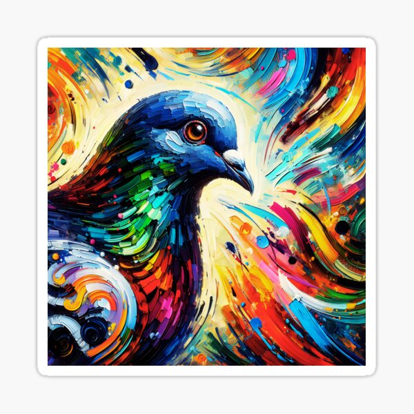 Item preview, Acrylic Pigeon Art  designed and sold by TheAnimalZ00.