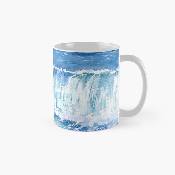 Item preview, Watercolor Crashing Ocean Waves designed and sold by daphsam.