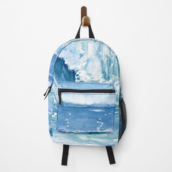Item preview, Watercolor Crashing Ocean Waves designed and sold by daphsam.