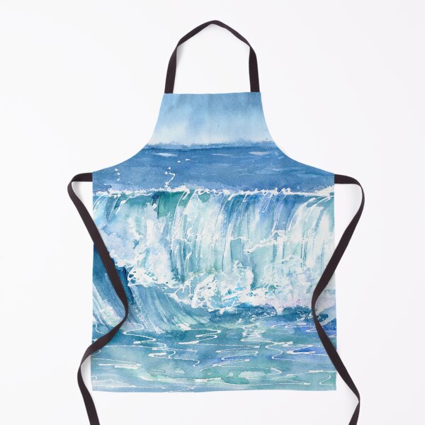 Item preview, Watercolor Crashing Ocean Waves designed and sold by daphsam.