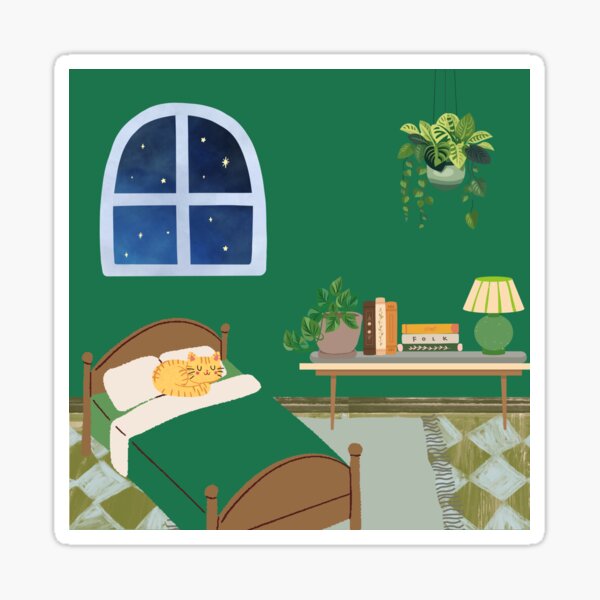 Item preview, Cozy Green Bedroom designed and sold by emh-11.