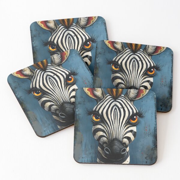 Item preview, Whimsical Zebra with Striking Orange Mane designed and sold by Artessie.