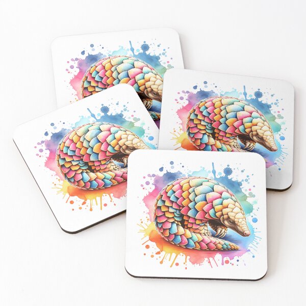 Item preview, Colorful Watercolor Pangolin designed and sold by TheAnimalZ00.