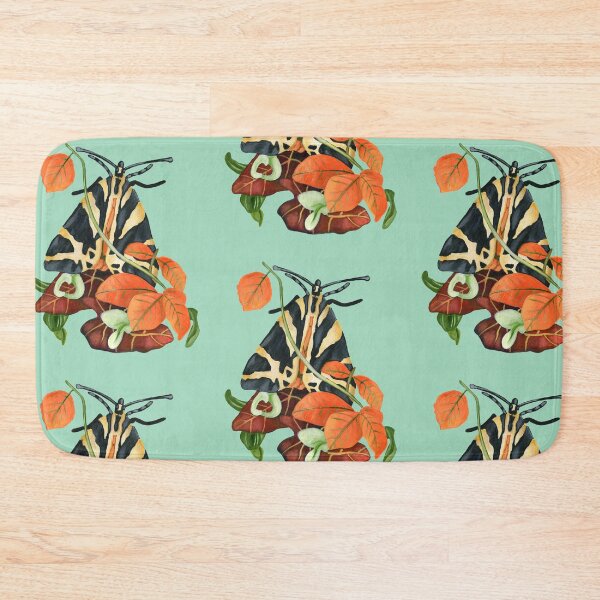 Item preview, Moth with orange leaves designed and sold by KnowingWonder.