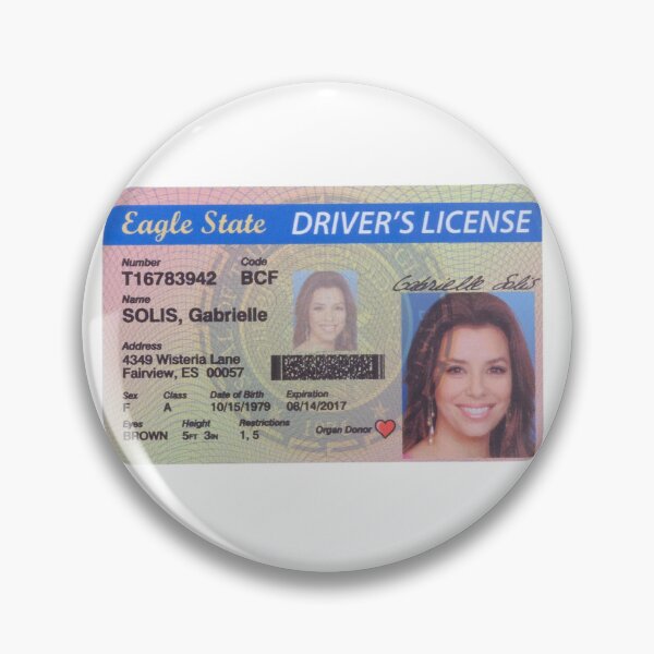 Item preview, Gabrielle (desperate housewives) driver's license designed and sold by itgirlcreative.