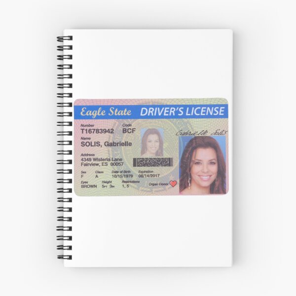 Item preview, Gabrielle (desperate housewives) driver's license designed and sold by itgirlcreative.