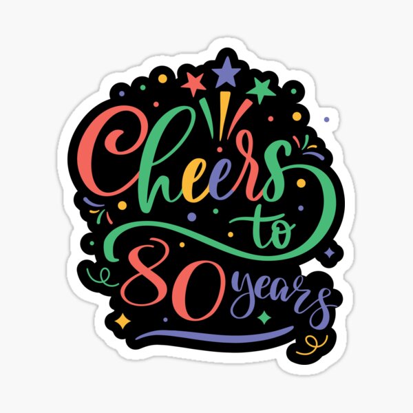 Item preview, Ein Hoch auf 80 Jahre designed and sold by PCStudio57.
