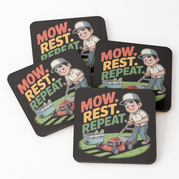 Item preview, Father Mows Best Gardener Dad Lawn Care – Mow Rest Repeat Shirt designed and sold by Slavicsoul.