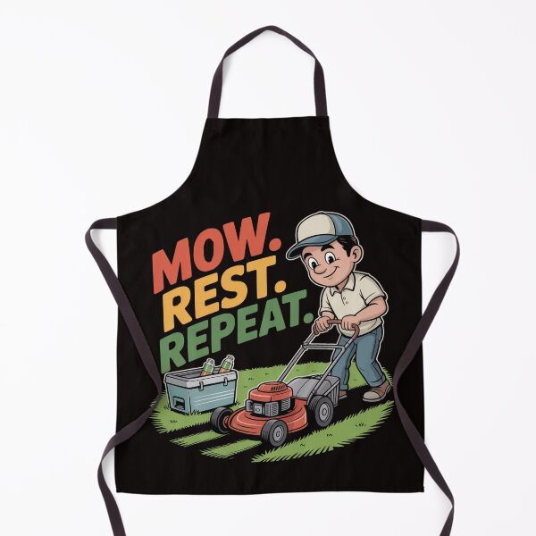 Item preview, Father Mows Best Gardener Dad Lawn Care – Mow Rest Repeat Shirt designed and sold by Slavicsoul.