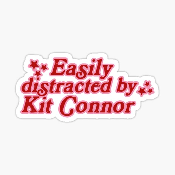 Vista previa del artículo con la obra «Kit Connor, se distrae fácilmente con», diseñado y vendido por baranskini.