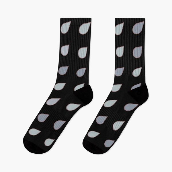 Item preview, Black, Grey Rain Drops, Pattern, Pear Shaped, Tear Drops, Symmetry  designed and sold by AASparksDesigns.