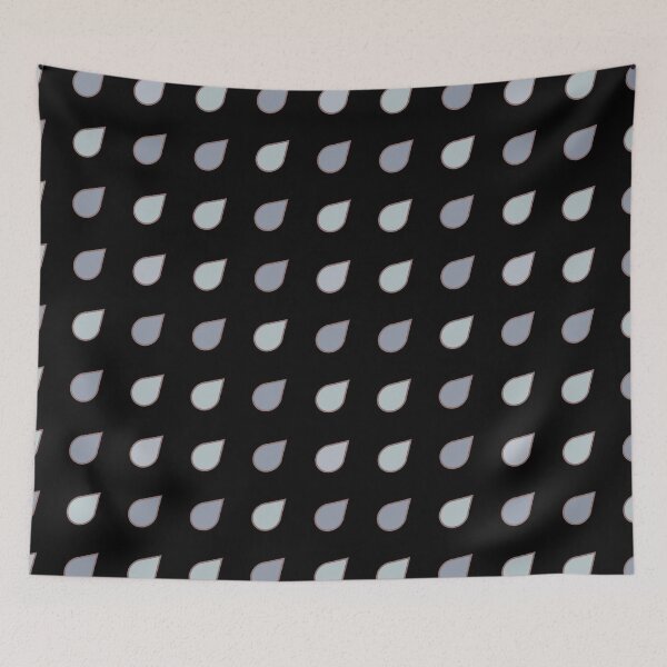 Item preview, Black, Grey Rain Drops, Pattern, Pear Shaped, Tear Drops, Symmetry  designed and sold by AASparksDesigns.