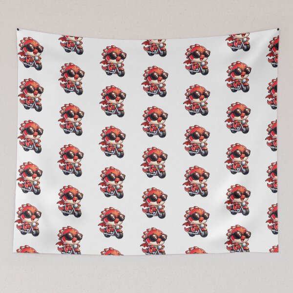 Item preview, Cute Baby Dragon Riding A Motorcycle designed and sold by TheAnimalZ00.