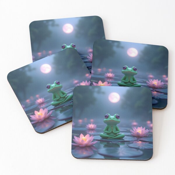 Item preview, Frog Meditating  designed and sold by Roanemermaid.