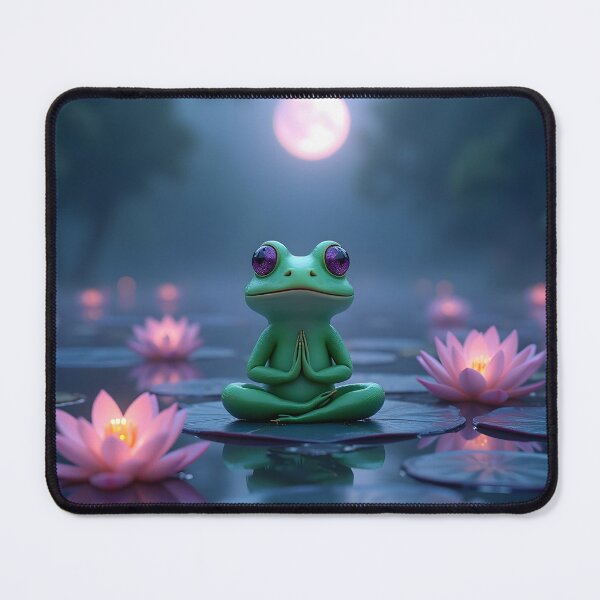Item preview, Frog Meditating  designed and sold by Roanemermaid.