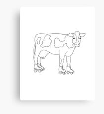Skater Cow Canvas Print