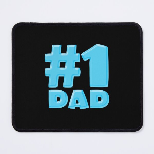 Item preview, #1 Dad in Blue Bold Typography  designed and sold by Memes N Lore .