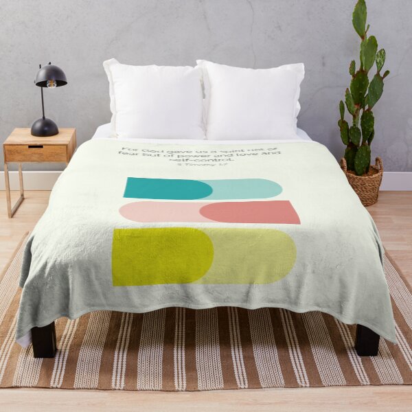 Item preview, 2 Timothy 1 7 Christian Bible Verse Geometric Abstract designed and sold by kakarikihill.