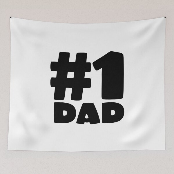 Item preview, #1 Dad in Bold Typography  designed and sold by Memes N Lore .