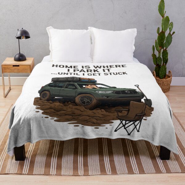 Item preview, Funny Overlanding SUV Stuck Design | Home Is Where I Park It | 4x4 Adventure designed and sold by Askews-Printing.