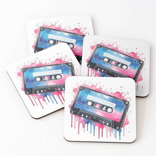 Item preview, Retro Cassette Tape Color Splatter Drip designed and sold by Epic Splash Graphics.