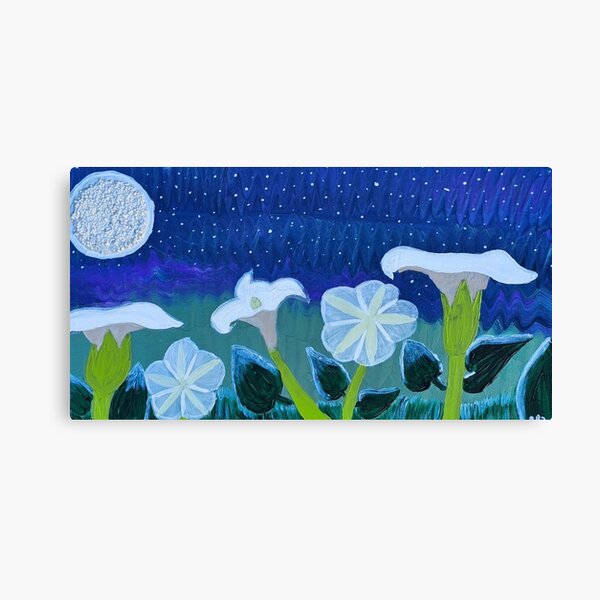 Aperçu de l'œuvre Fleurs de lune créée et vendue par Sgraffito Artworks.