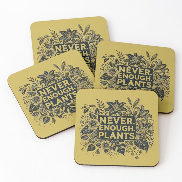 Item preview, Never Enough Plants monochrome design designed and sold by Meandmyshop.