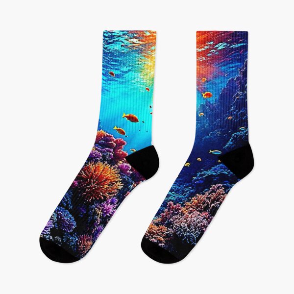 Item preview, Sunlit Coral Reef Wonderland designed and sold by Health And Fitness Posts e-Store.