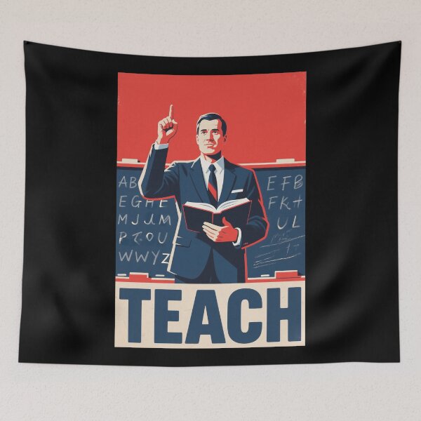 Item preview, Teach – Retro Style Teacher Tribute designed and sold by HoopeStylee.