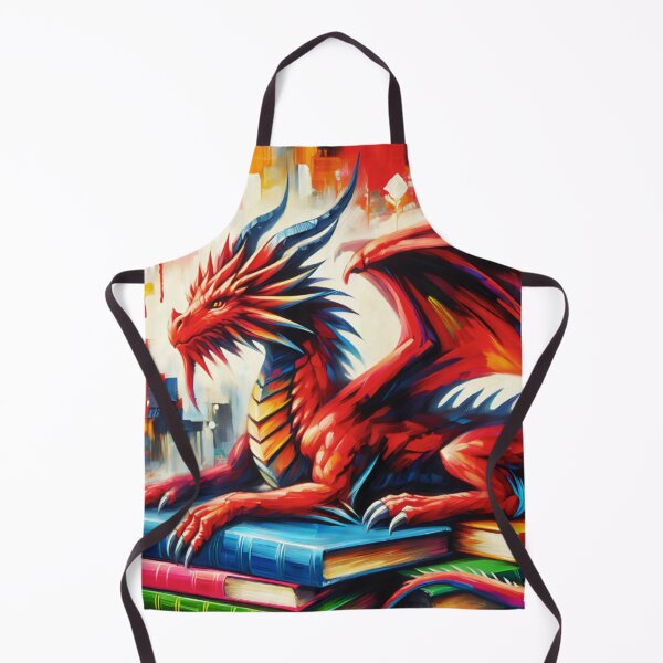 Item preview, Abstract Red Dragon Bookworm designed and sold by TheAnimalZ00.
