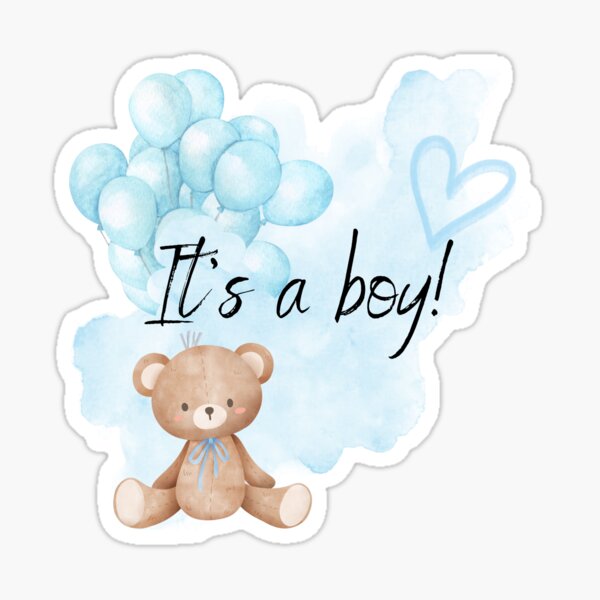Item preview, It's a Boy! designed and sold by StickyJessCo.