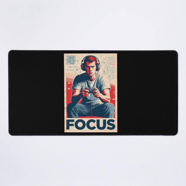 Item preview, Focus – Gamer in Hope Style Illustration Obama style designed and sold by HoopeStylee.