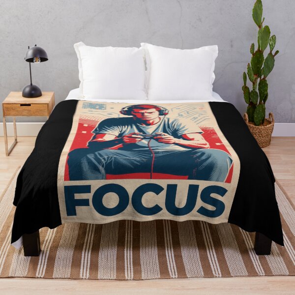Item preview, Focus – Gamer in Hope Style Illustration Obama style designed and sold by HoopeStylee.