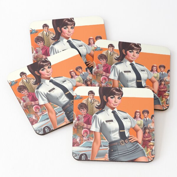 Item preview, Retro Uniform Girl designed and sold by PulpVintage.