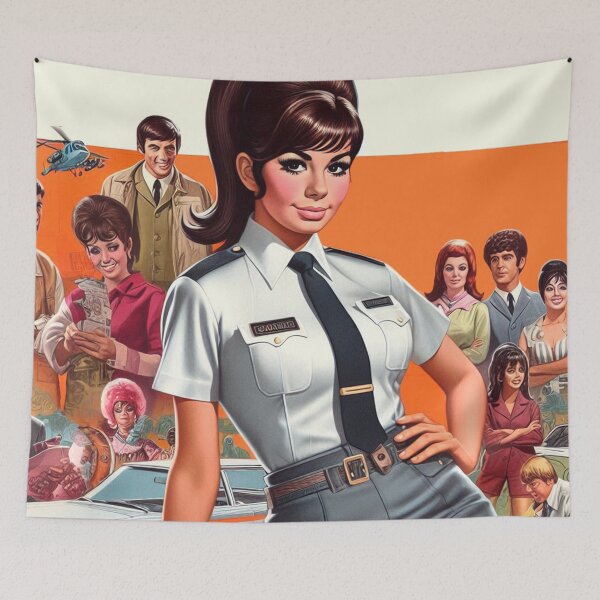Item preview, Retro Uniform Girl designed and sold by PulpVintage.