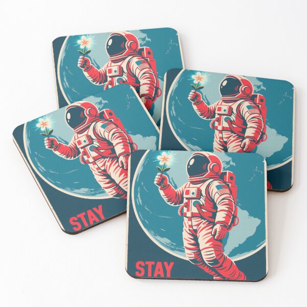 Item preview, Stay Human – Floating Astronaut in Hope Style Design designed and sold by HoopeStylee.