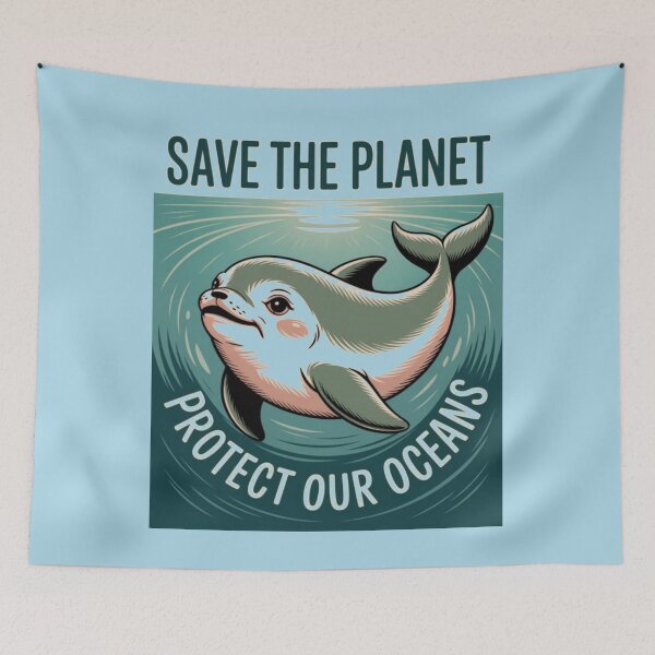 Item preview, Vintage Eco Animal Conservation T-shirt – Ocean Ecological Humor designed and sold by Ulykit.