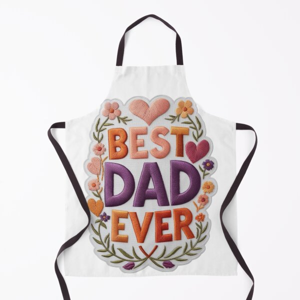Item preview, Best Dad Ever Embroidered Patch Design designed and sold by ArtDesignTp.