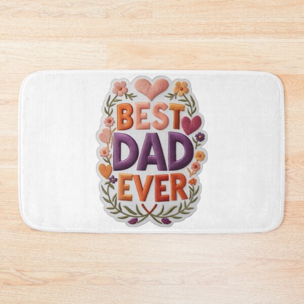 Item preview, Best Dad Ever Embroidered Patch Design designed and sold by ArtDesignTp.