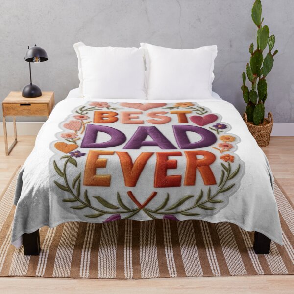 Item preview, Best Dad Ever Embroidered Patch Design designed and sold by ArtDesignTp.