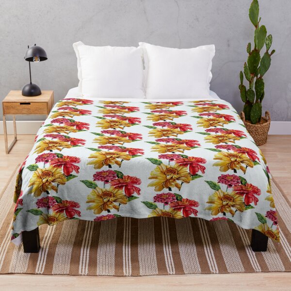 Item preview, Zinnias designed and sold by PinkRhinoArt.