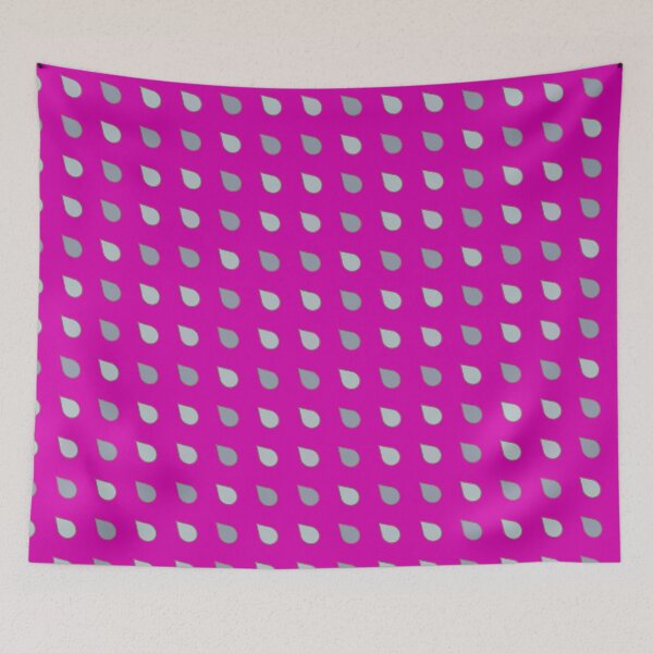 Item preview, Pink, Grey Rain Drops, Tear Drops, Pattern, Pear Shape, Symmetry designed and sold by AASparksDesigns.